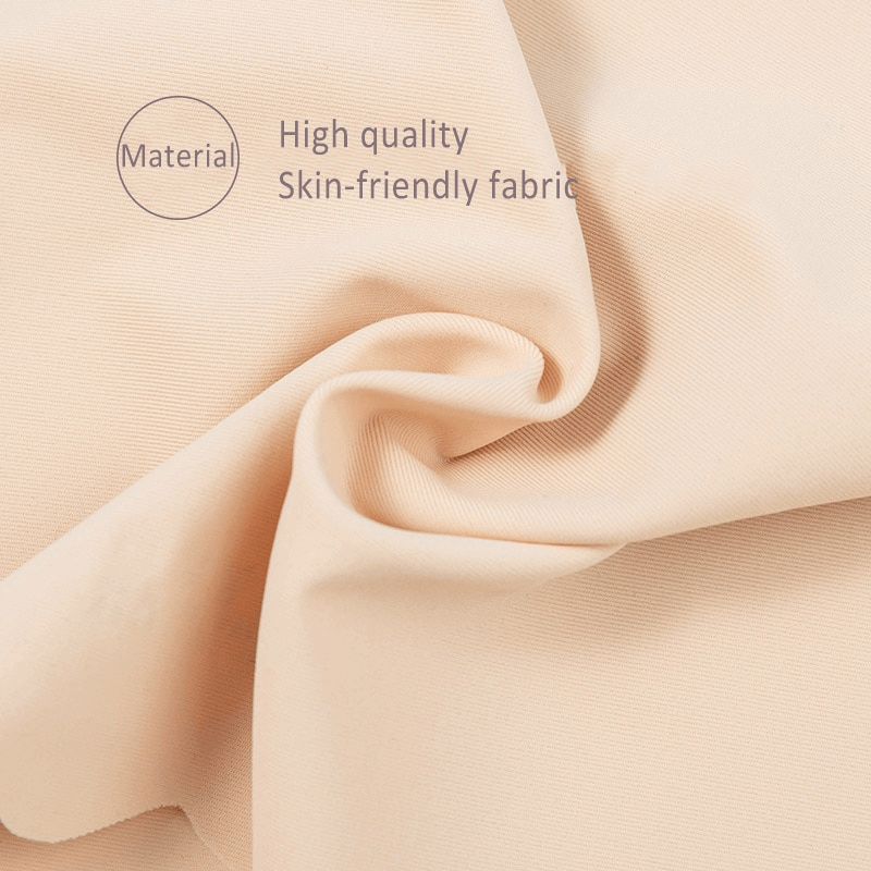 Close-up of soft, skin-friendly fabric in cream color for seamless underwear.